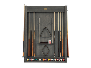 American Heritage Billiards Alta 12-Cue Wall Mounted Cue Rack in Charcoal