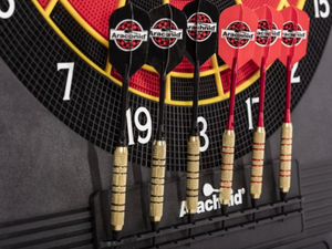 Arachnid Cricket Pro 670 Electronic Dartboard's Darts Storage