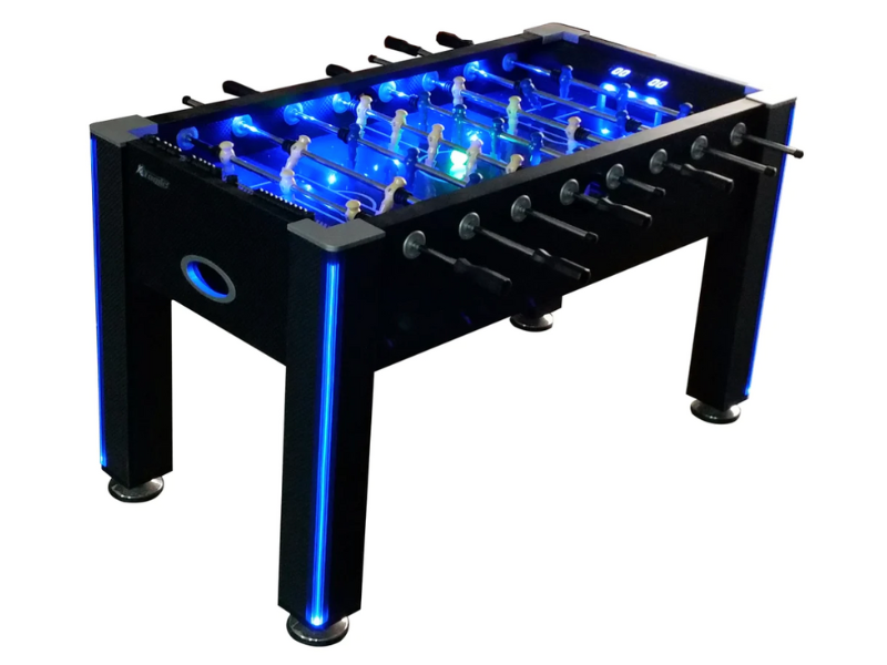 Atomic Azure 56" LED Light Up Foosball Table Game Room Spot