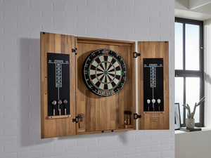 American Heritage Knoxville Dartboard Cabinet on Display