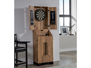 American Heritage Knoxville Standup Dartboard Cabinet on Display