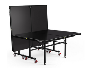 Killerspin MyT10 BlackStorm Outdoor Ping Pong Table Half Folded