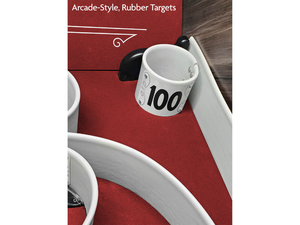 Skee-Ball Home Arcade Premium with Scarlet Cork's Rubber Targets