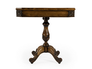 Butler Specialty Company Carlyle Fossil Stone Game Table's Side View