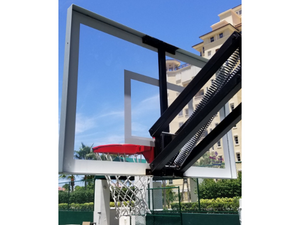 First Team Jam In Ground Adjustable Basketball Goal's Close-Up View