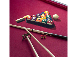 Hathaway Augusta 8 Foot Non-Slate Pool Table's Free Accessories