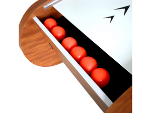 Hathaway Boardwalk 8 Foot Roll Hop and Score Arcade Game Table's Playing Balls