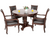Hathaway Bridgeport 48" Poker Table and Dining Top with 4 Arm Chairs on Display