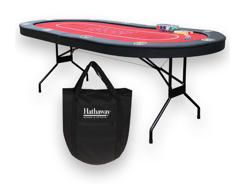 Hathaway Fourth Street 84" Texas Holdem Folding Table Set