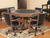 Hathaway Kingston 48" Poker Table Combo Set with 4 Arm Chairs on Display