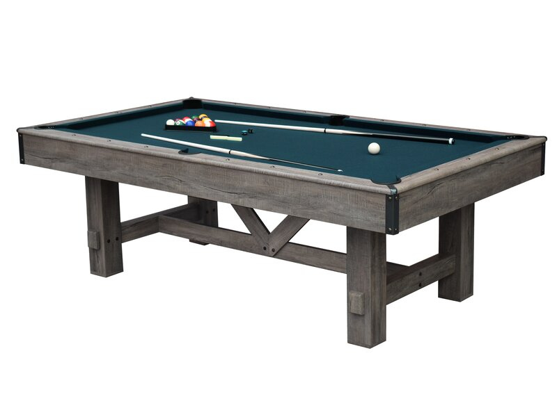 Hathaway Logan 7 Foot Pool Table Combo Set with Benches Game