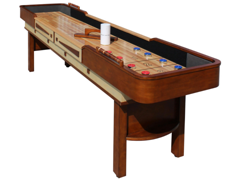 Hathaway Merlot 12 Foot Shuffleboard Table in Walnut
