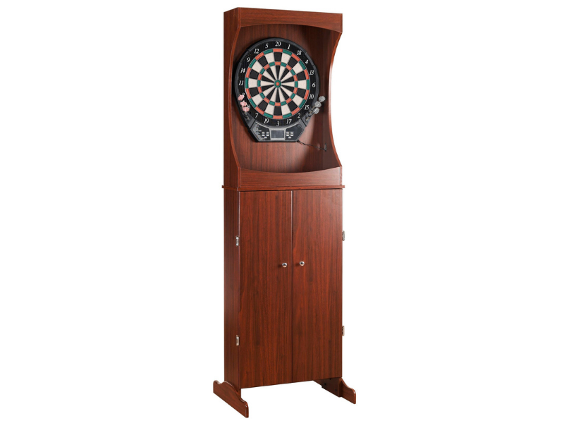 Hathaway Outlaw Bristle Dartboard and 81" Free-Standing Cabinet