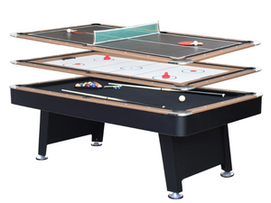 Hathaway Stafford 7 Foot Pool Table 3-in-1 Multi-Game Set