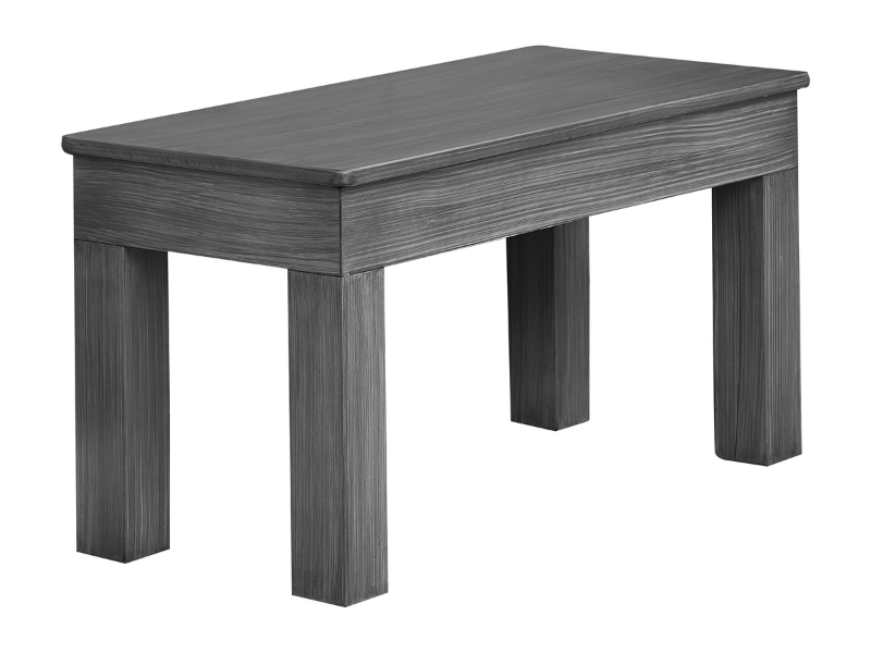 Imperial 36" Unpadded Bench in Silver Mist