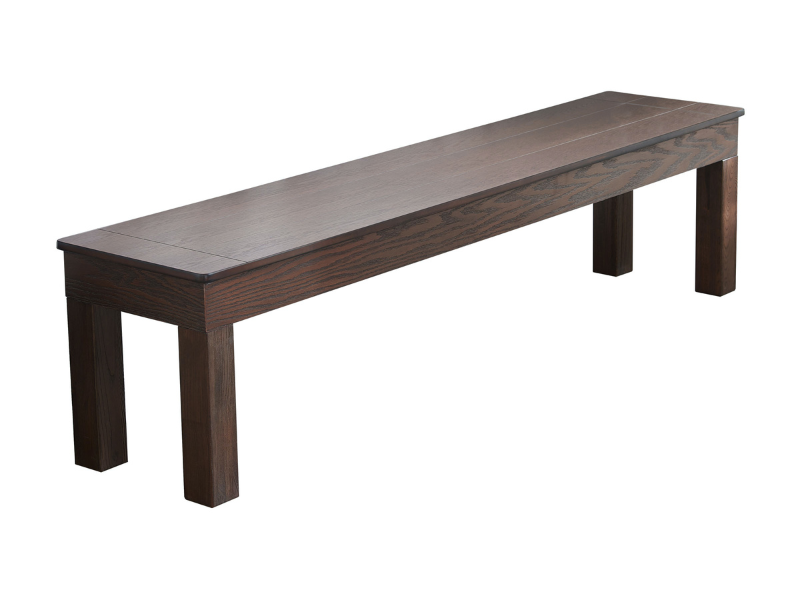 Imperial 76" Unpadded Storage Bench in Weathered Dark Chestnut