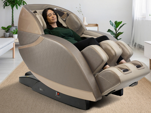 Kyota Kansha M878 Massage Chair Gold / Tan on Display