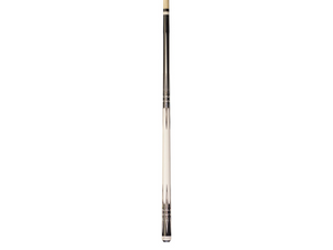 Players Black, Imitation Bone with Double Sided Dagger Points with Mother-of-Pearl Graphic Cue with Sleek Wrapless Handle
