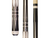 Players Black, Imitation Bone with Double Sided Dagger Points with Mother-of-Pearl Graphic Cue with Sleek Wrapless Handle
