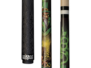 Players Black with Green and Yellow Majic Mushroom Cue