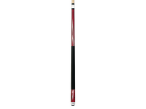 Players Crimson Birdseye Maple with 4 Overlay Points Cue