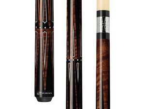 Players Dark English Stain with Snakewood Graphic Cue
