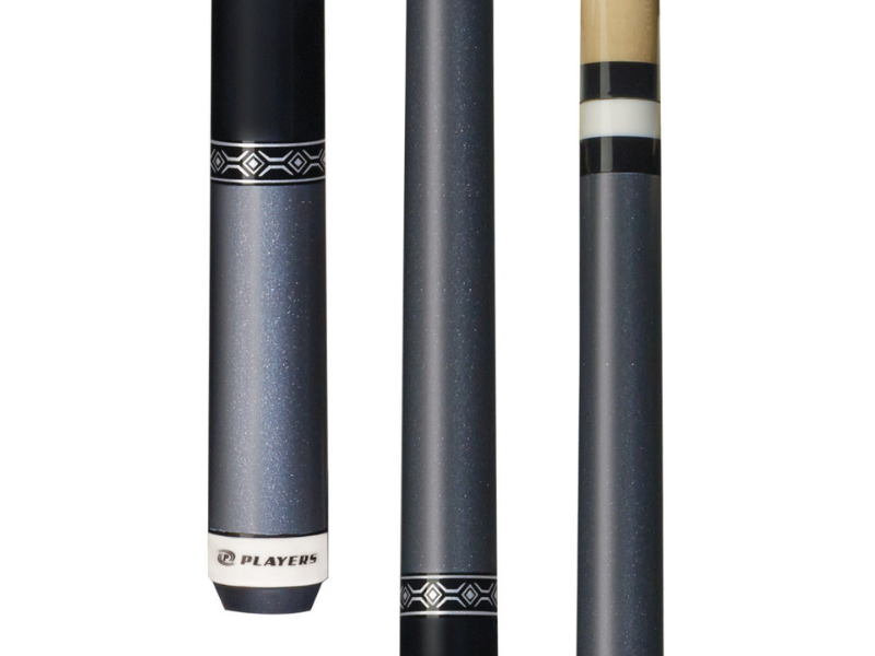 Players Metallic Silver with Graphic Rings Cue