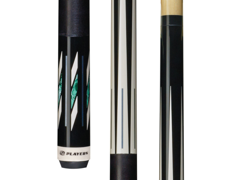 Players Midnight Black with Imt. Bone & Cocobolo Graphic Cue
