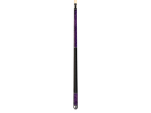 Players Royal Purple True Birdseye Maple with Solid Black Linen Wrap Cue