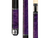 Players Royal Purple True Birdseye Maple with Solid Black Linen Wrap Cue