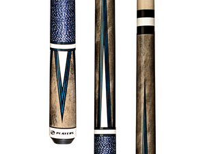 Players Smoke Grey Maple with 4 Overlay White Points Cue