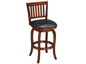 RAM Game Room Backed Barstool Square Seat in Chestnut