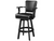 RAM Game Room Swivel Barstool With Arms in Black