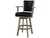 RAM Game Room Swivel Barstool With Arms in Slate