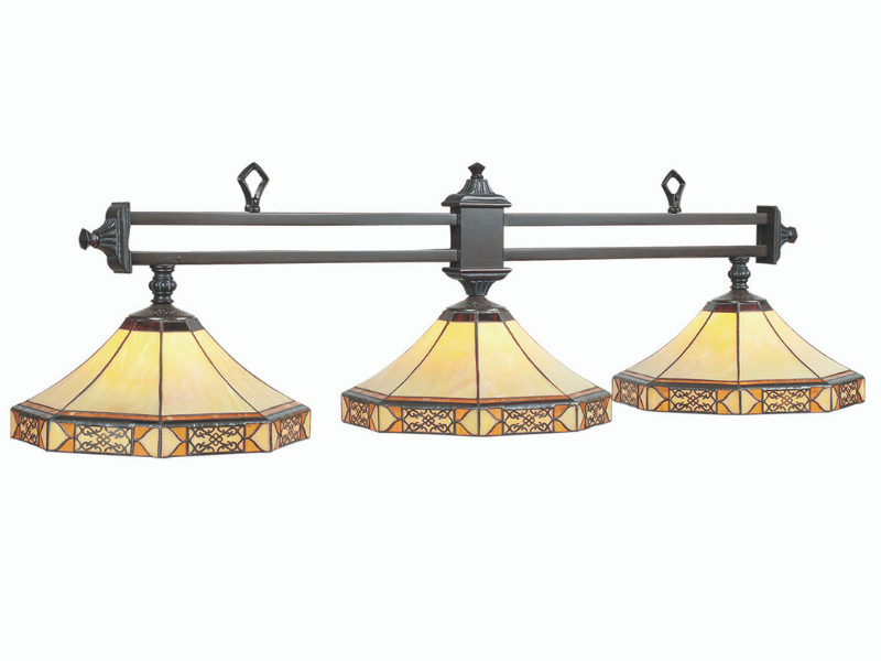 RAM Game Room Mission Filigree 56" 3LT Billiard Light