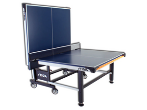 Stiga STS520 Table Tennis Table's Half-folded