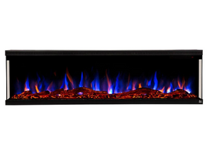 Touchstone Sideline Infinity 3 Sided 72" WiFi Enabled Smart Recessed Electric Fireplace