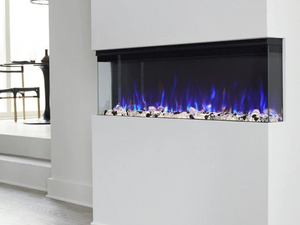 Touchstone Sideline Infinity 3 Sided 50" WiFi Enabled Smart Recessed Electric Fireplace on Display